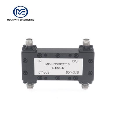 SMA 90° 3dB Hybrid Coupler, MP-HC3DB2T18 2 - 18GHz, 30W
